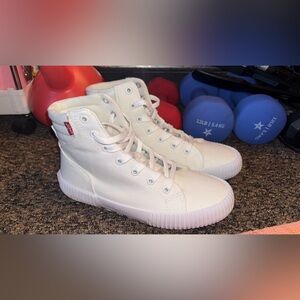Levi's White High-Top Sneakers